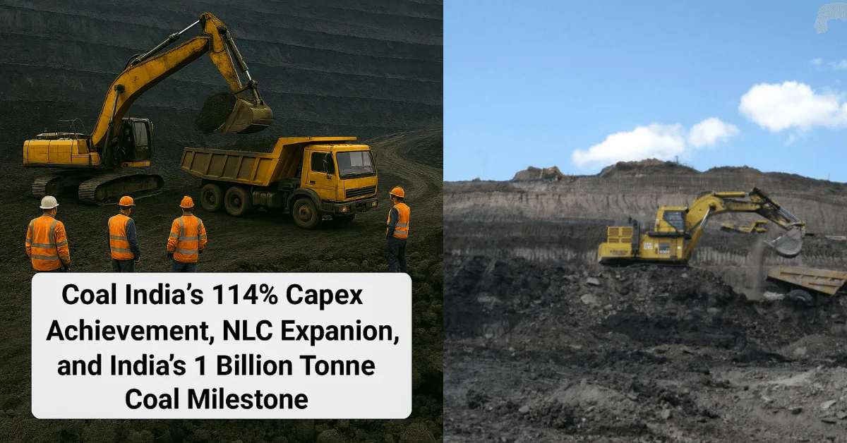 Coal India’s 114% Capex Achievement, NLC Expansion, and India’s 1 Billion Tonne Coal Milestone (1)
